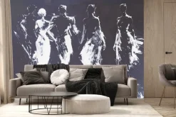 Fototapeta: Figury ludzkie w abstrakcji nowoczesna minimalistyczna sztuka