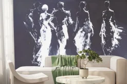 Fototapeta: Figury ludzkie w abstrakcji nowoczesna minimalistyczna sztuka