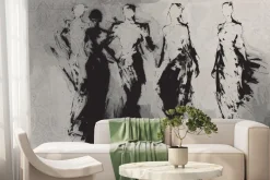 Fototapeta: Figury ludzkie w abstrakcji nowoczesna minimalistyczna sztuka