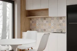 Fototapeta: Finezyjny wzór inspirowany mozaiką ceramiczną