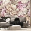 Fototapeta: Floral art, tropical design, luxury wallpaper, 3d illustration,
