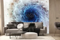 Fototapeta: Galaktyka spiralna w odcieniach niebieskiego i brązowego