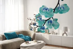 Fototapeta: Gałązka z niebieskim storczykiem