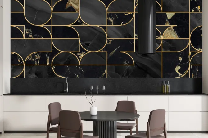 Fototapeta: Geometryczna mozaika w stylu art deco