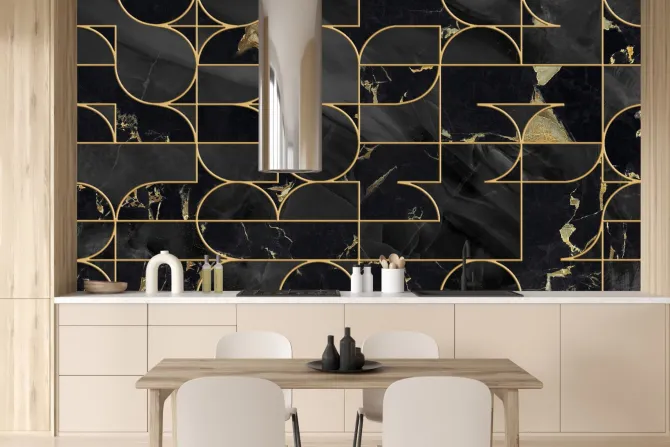 Fototapeta: Geometryczna mozaika w stylu art deco