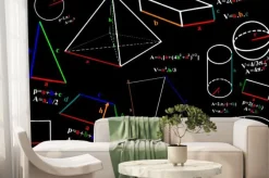 Fototapeta: Geometryczne kształty i wzory matematyczne