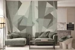 Fototapeta: Geometryczne kształty w szarych kolorach