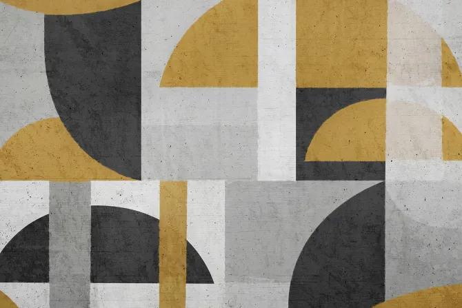 Fototapeta: Geometryczne kształty na betonie