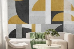 Fototapeta: Geometryczne kształty na betonie