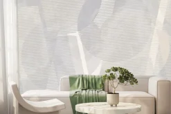 Fototapeta: Geometryczne kształty szaro beżowy wzór minimalistyczny