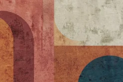 Fototapeta: Geometryczne kształty na teksturowym tle betonu