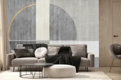 Fototapeta: Geometryczne kształty efekt betonu