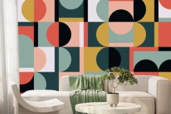 Fototapeta: Geometryczny wzór bauhaus