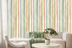 Fototapeta: Geometryczny wzór w kolorowe paski