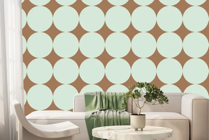 Fototapeta: Geometryczny wzór w kształcie kół