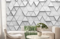 Fototapeta: Geometryczny wzór w trójkąty 3d