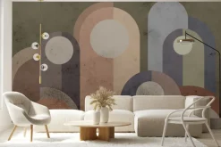 Fototapeta: Geometryczny wzór z betonową teksturą