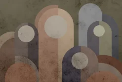 Fototapeta: Geometryczny wzór z betonową teksturą