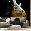 Fototapeta: Gitara elektryczna na czarnym tle