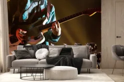 Fototapeta: Gitarzysta na scenie