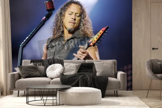 Fototapeta: Gitarzysta zespołu metallica