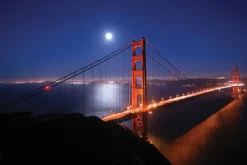Fototapeta: Golden gate bridge nocny krajobraz
