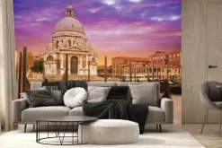 Fototapeta: Gondole u stóp bazyliki santa maria della salute