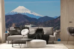 Fototapeta: Góra fuji i morze z izu miasta prefekturze shizuoka, japonia.