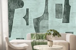 Fototapeta: Graffiti kształty w zielonych kolorach