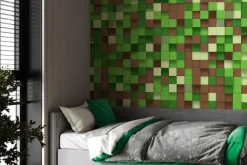 Fototapeta: Graficzne tło 3d z elementami świata gier komputerowych