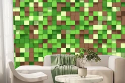 Fototapeta: Graficzne tło 3d z elementami świata gier komputerowych