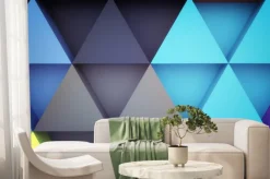 Fototapeta: Grafika trójwymiarowa abstrakcyjna trójkąta tła