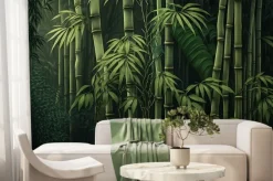 Fototapeta: Green background of a bamboo forest