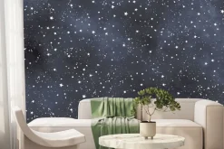 Fototapeta: Gwiaździste niebo w stylu akwareli
