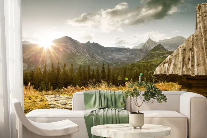 Fototapeta: Hala gąsienicowa krajobraz polskie góry