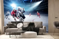 Fototapeta: Hokeiści na boisku podczas zaciętej gry