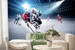 Fototapeta: Hokeiści na boisku podczas zaciętej gry
