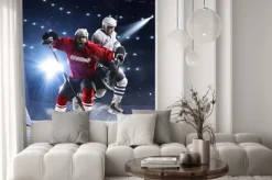 Fototapeta: Hokeiści trafia krążek i ataków