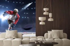 Fototapeta: Hokeista na lodowisku