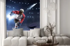 Fototapeta: Hokeista na lodowisku