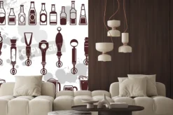 Fototapeta: Ikony butelek napojów i kranów piwo