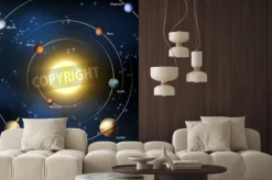 Fototapeta: Ilustrację naszego układu słonecznego z wszystkich oficjalnych