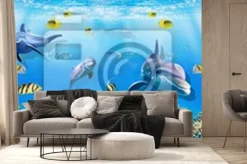 Fototapeta: Ilustracja podwodnego świata oceanicznego