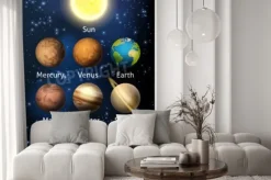 Fototapeta: Ilustracja z planet układu słonecznego