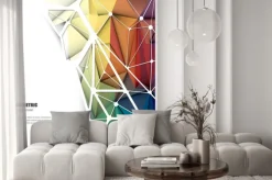 Fototapeta: Ilustracji wektorowych abstract 3d geometryczne, kanciaste, trójkąt