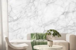 Fototapeta: Imitacja biało-szarego marmuru