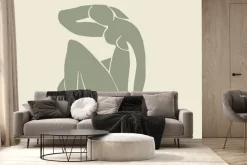 Fototapeta: Imitacja ciała kobiety na jasnym tle