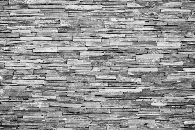Fototapeta: Imitacja ściany z szarego kamienia