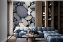 Fototapeta: Imitacja gładkich kamieni wzór