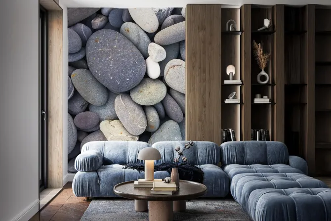 Fototapeta: Imitacja gładkich kamieni wzór